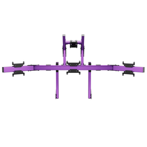 SIMGASM Apex Integrated Quad Monitor Stand VESA 75/200 in purple, overview
