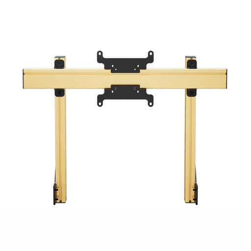 SIMGASM Apex Integrated Single Monitor Stand VESA 75/200 in gold, overview