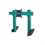 SIMGASM Apex Integrated Single Monitor Stand VESA 75/200 in green, angled view
