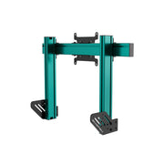 SIMGASM Apex Integrated Single Monitor Stand VESA 75/200 in green, opposite angle