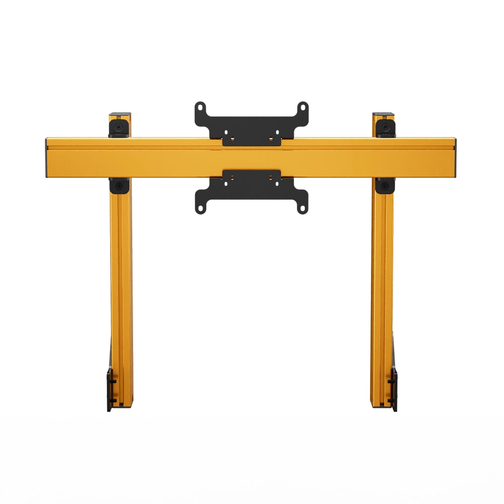 SIMGASM Apex Integrated Single Monitor Stand VESA 75/200 in orange, overview