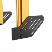 SIMGASM Apex Integrated Single Monitor Stand VESA 75/200 in orange, mounting detail