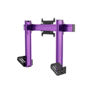 SIMGASM Apex Integrated Single Monitor Stand VESA 75/200 in purple, opposite angle