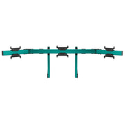 SIMGASM Apex Integrated Triple Monitor Stand VESA 75/200 in green, overview