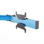 SIMGASM Apex Monitor Stand Side Arms VESA 75/200 in blue, mounting detail