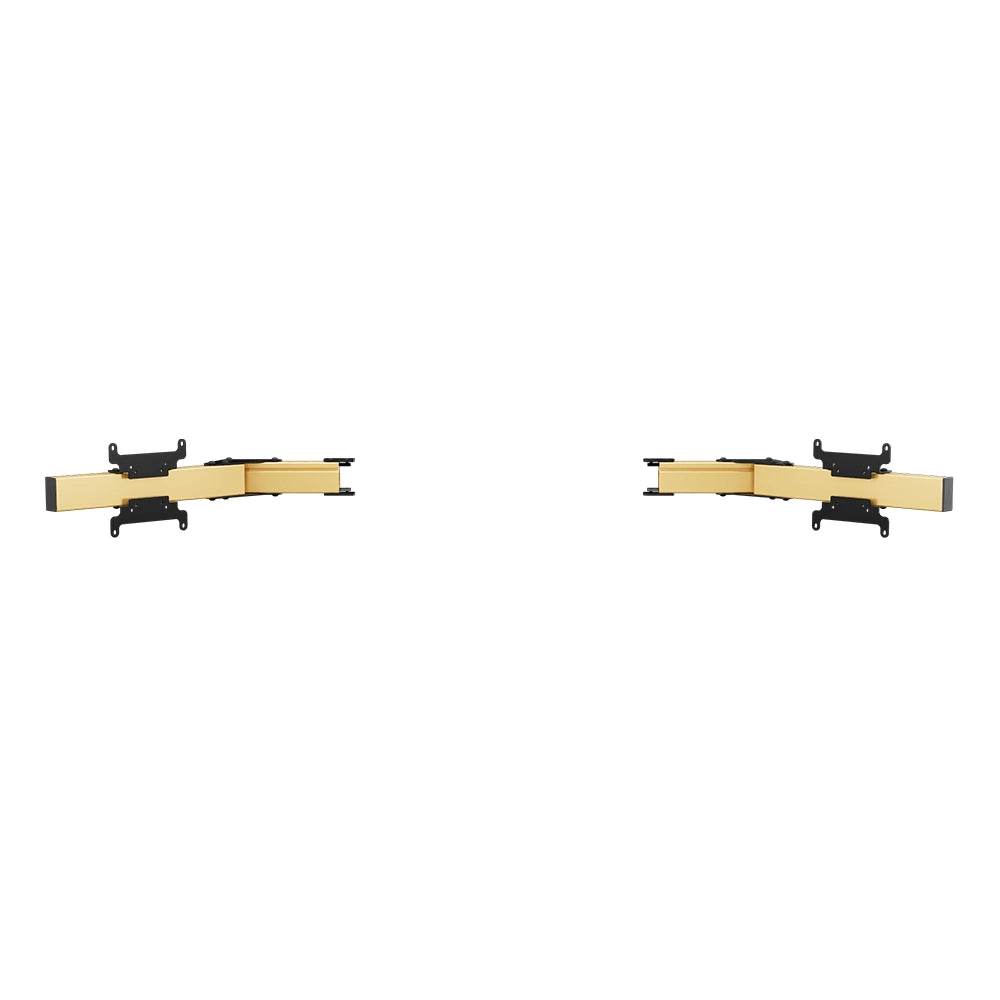 SIMGASM Apex Monitor Stand Side Arms VESA 75/200 in gold, overview