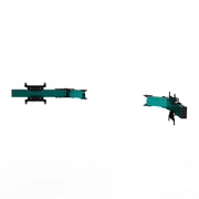 SIMGASM Apex Monitor Stand Side Arms VESA 75/200 in green, angled view