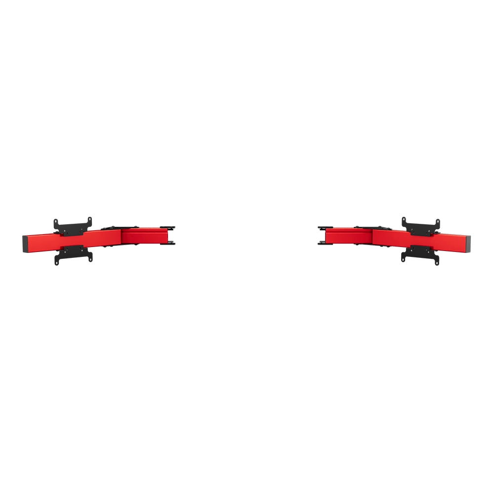 SIMGASM Apex Monitor Stand Side Arms VESA 75/200 in red, overview
