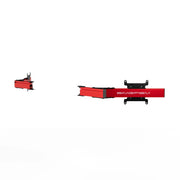 SIMGASM Apex Monitor Stand Side Arms VESA 75/200 in red, opposite angle
