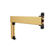 SIMGASM Apex gold shifter and handbrake mounting arm, outer side view