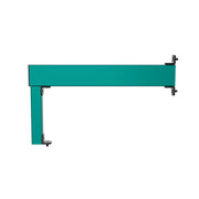 SIMGASM Apex green shifter and handbrake mounting arm, profile slots and bracket view