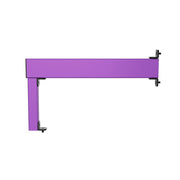 SIMGASM Apex purple shifter and handbrake mounting arm, profile slots and bracket view