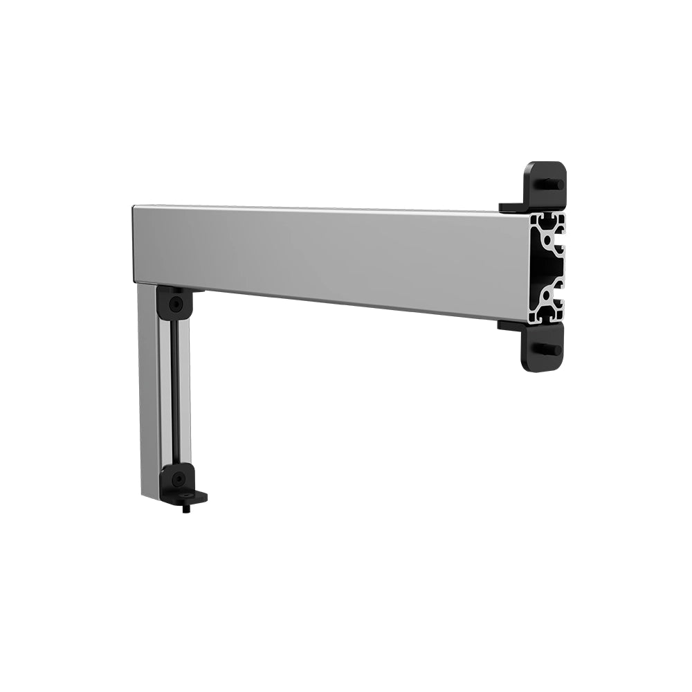 SIMGASM Apex silver shifter and handbrake mounting arm, outer side view