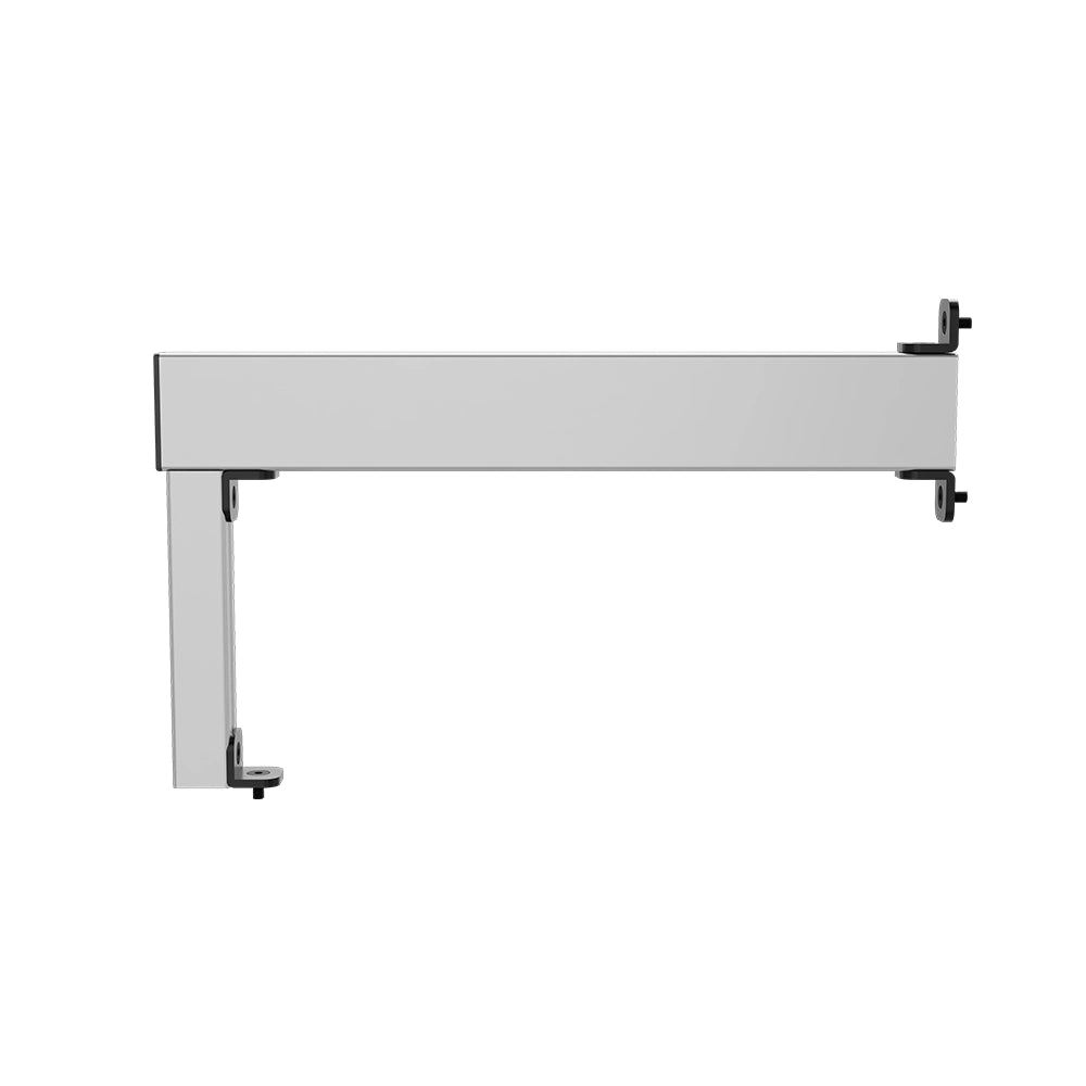 SIMGASM Apex silver shifter and handbrake mounting arm, profile slots and bracket view