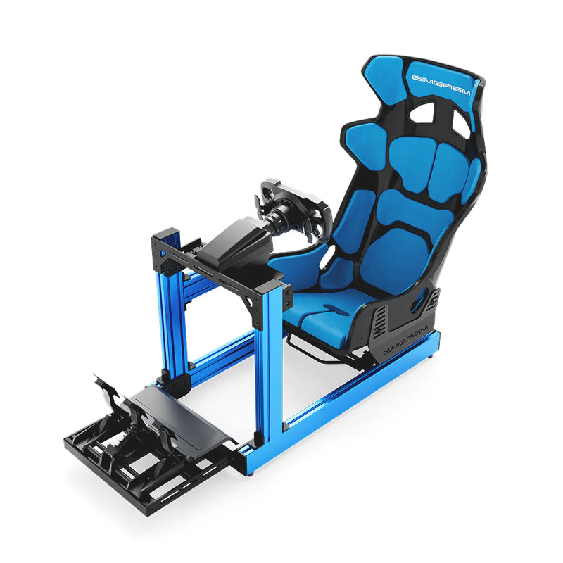 SIMGASM | Club Aluminum Sim Racing Cockpit - Blue