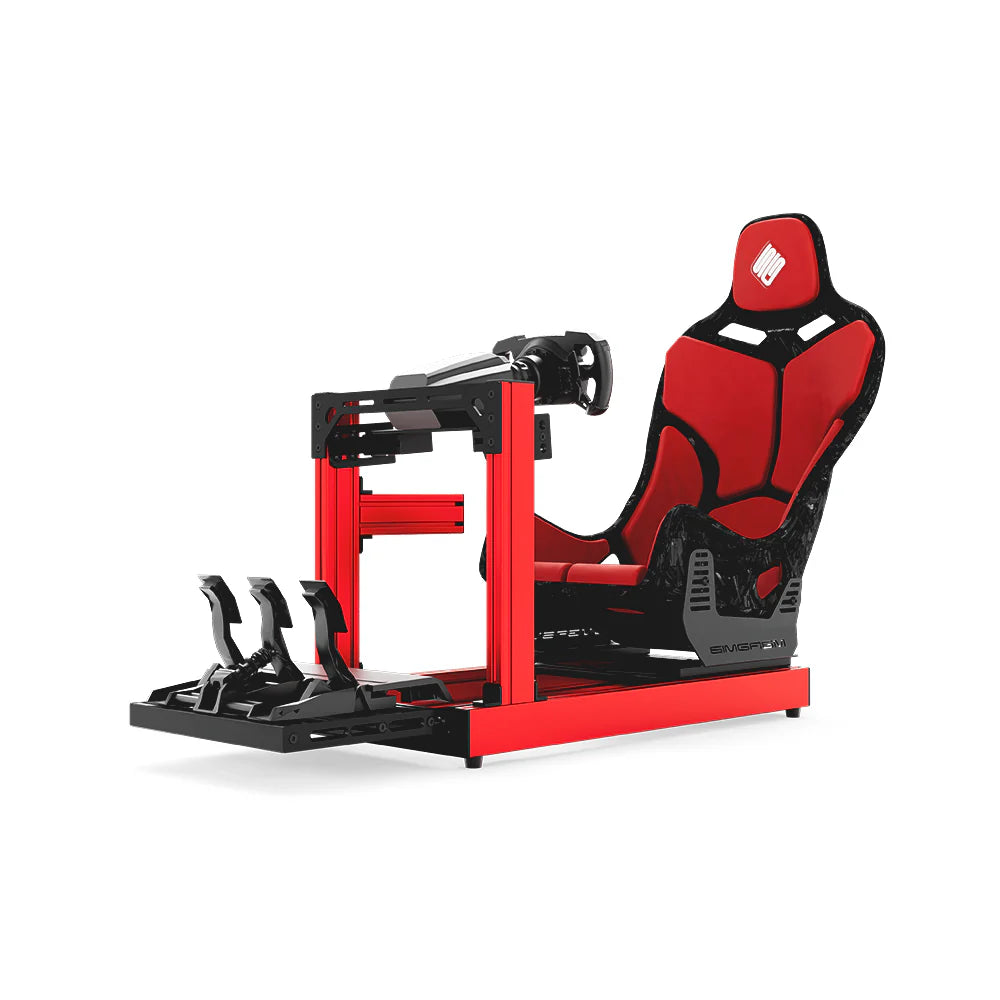 SIMGASM | Club Aluminum Sim Racing Cockpit - Red