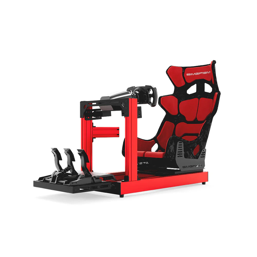 SIMGASM | Club Aluminum Sim Racing Cockpit - Red