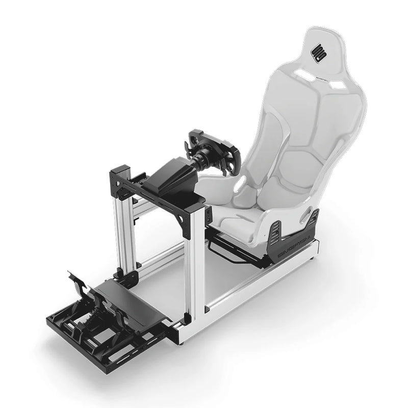 SIMGASM | Club Aluminum Sim Racing Cockpit - White