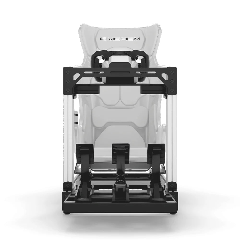 SIMGASM | Club Aluminum Sim Racing Cockpit - White