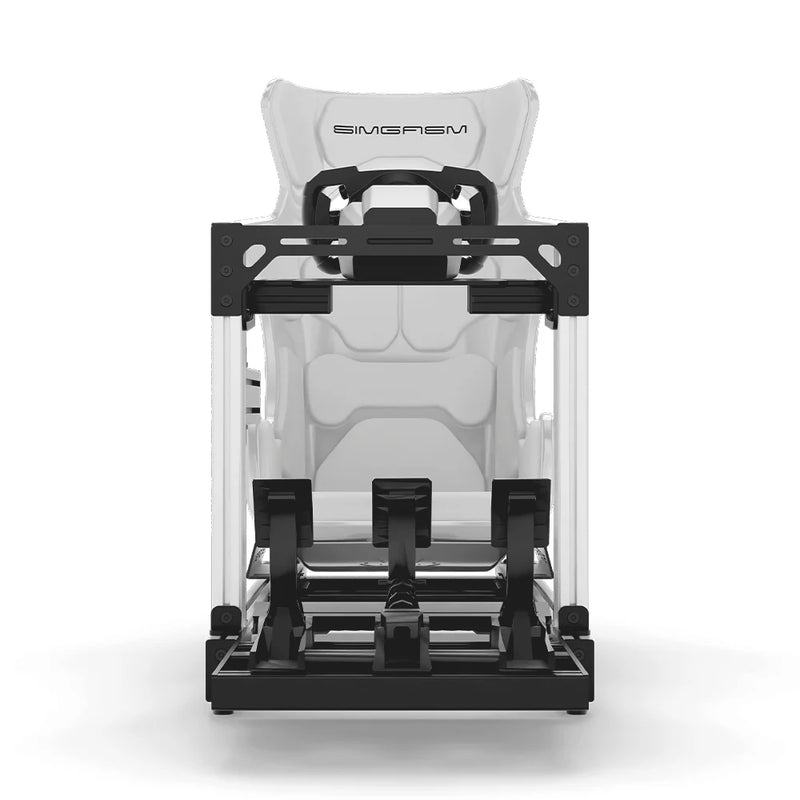 SIMGASM | Club Aluminum Sim Racing Cockpit - White