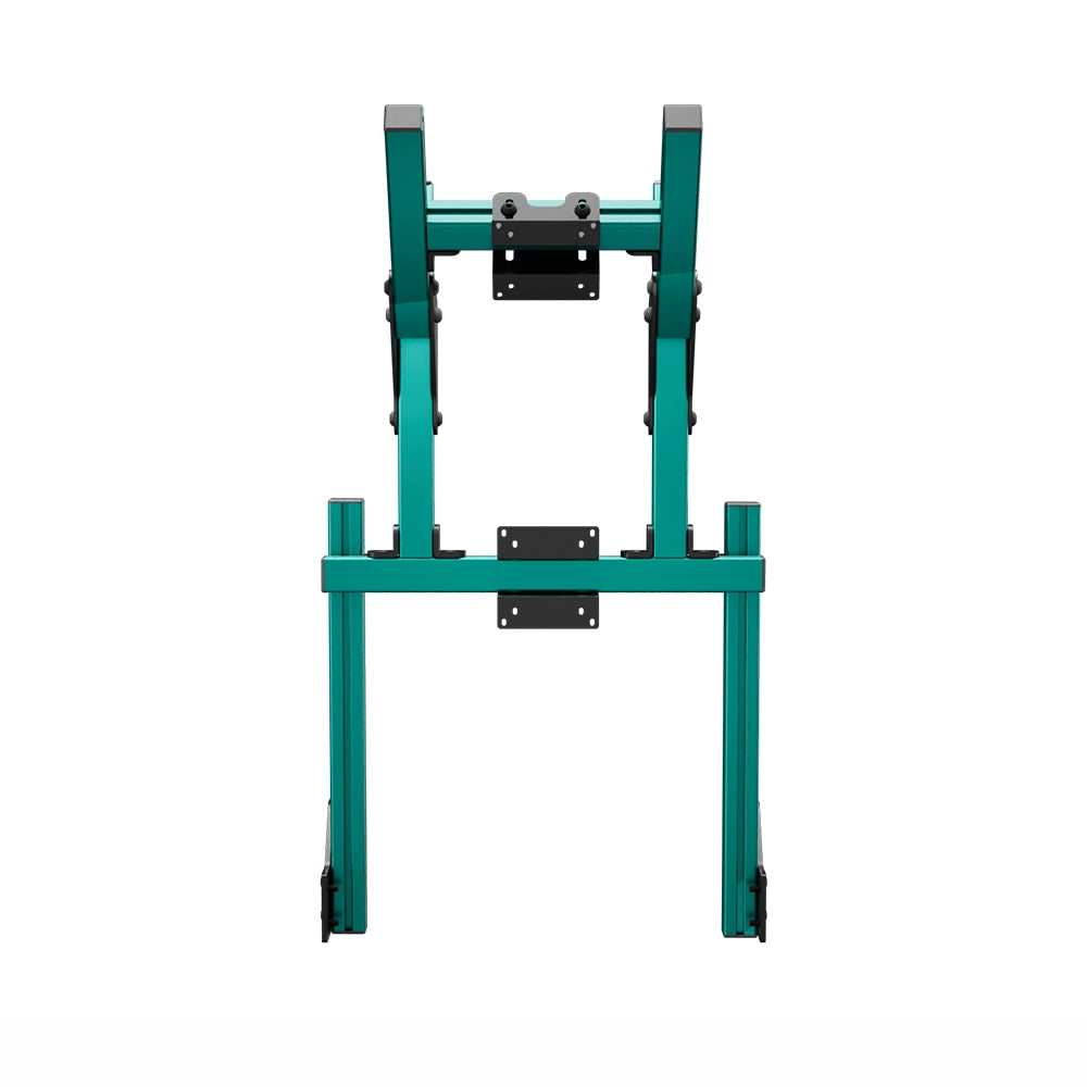 SIMGASM Core Integrated Double Monitor Stand VESA 75/100 in green, overview