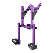 SIMGASM Core Integrated Double Monitor Stand VESA 75/100 in purple, opposite angle