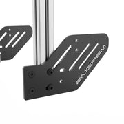 SIMGASM Core Integrated Double Monitor Stand VESA 75/100 in silver, mounting detail