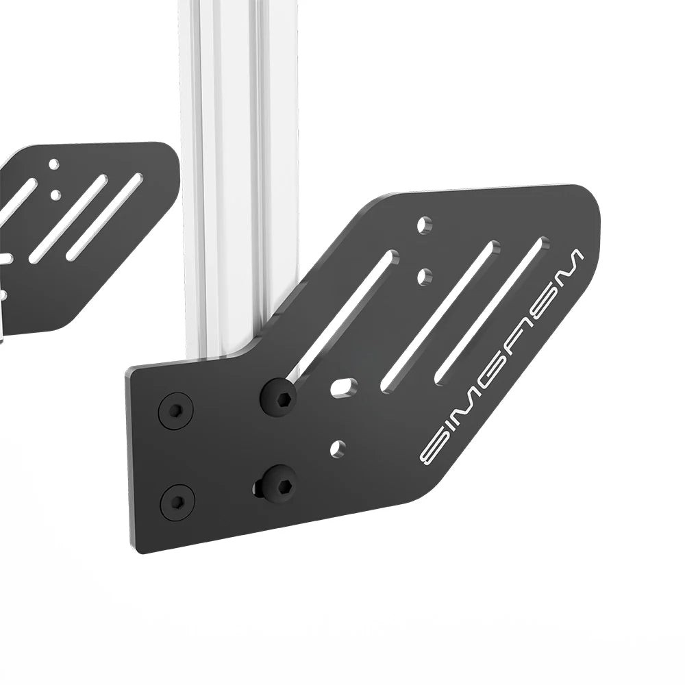 SIMGASM | Core Integrated double monitor stand vesa 75/100 - White