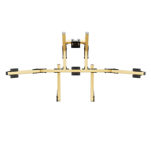SIMGASM Core Integrated Quad Monitor Stand VESA 75/100 in gold, overview