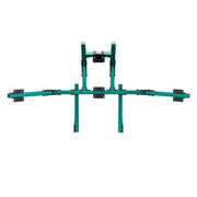 SIMGASM Core Integrated Quad Monitor Stand VESA 75/100 in green, overview