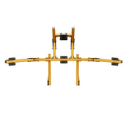 SIMGASM Core Integrated Quad Monitor Stand VESA 75/100 in orange, overview