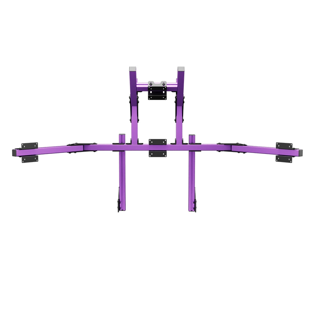SIMGASM Core Integrated Quad Monitor Stand VESA 75/100 in purple, overview