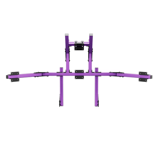 SIMGASM Core Integrated Quad Monitor Stand VESA 75/100 in purple, overview