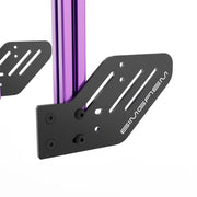 SIMGASM Core Integrated Quad Monitor Stand VESA 75/100 in purple, mounting detail