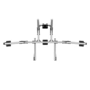 SIMGASM Core Integrated Quad Monitor Stand VESA 75/100 in silver, overview