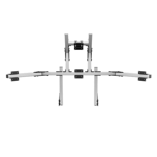 SIMGASM Core Integrated Quad Monitor Stand VESA 75/100 in silver, overview