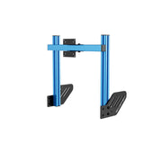 SIMGASM Core Integrated Single Monitor Stand VESA 75/100 in blue, angled view