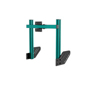 SIMGASM Core Integrated Single Monitor Stand VESA 75/100 in green, angled view