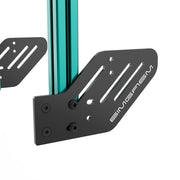 SIMGASM Core Integrated Single Monitor Stand VESA 75/100 in green, mounting detail