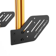 SIMGASM Core Integrated Single Monitor Stand VESA 75/100 in orange, mounting detail