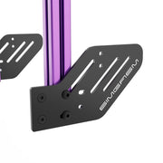 SIMGASM Core Integrated Single Monitor Stand VESA 75/100 in purple, mounting detail