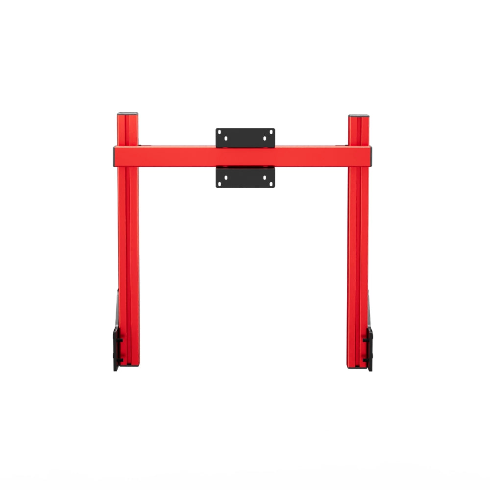 SIMGASM Core Integrated Single Monitor Stand VESA 75/100 in red, overview