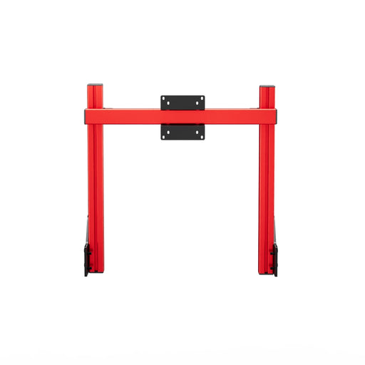 SIMGASM Core Integrated Single Monitor Stand VESA 75/100 in red, overview