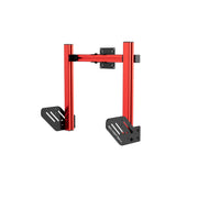 SIMGASM Core Integrated Single Monitor Stand VESA 75/100 in red, opposite angle