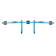 SIMGASM Core Integrated Triple Monitor Stand VESA 75/100 in blue, overview