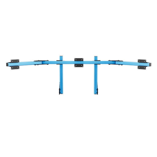 SIMGASM Core Integrated Triple Monitor Stand VESA 75/100 in blue, overview