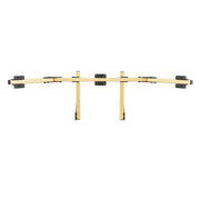 SIMGASM Core Integrated Triple Monitor Stand VESA 75/100 in gold, overview