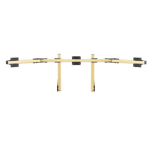 SIMGASM Core Integrated Triple Monitor Stand VESA 75/100 in gold, overview