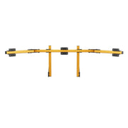 SIMGASM Core Integrated Triple Monitor Stand VESA 75/100 in orange, overview