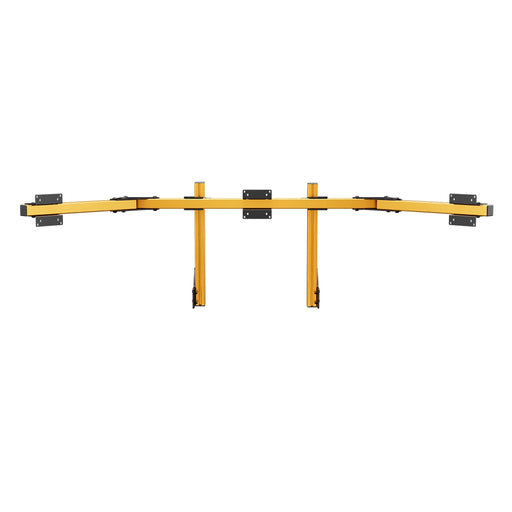 SIMGASM Core Integrated Triple Monitor Stand VESA 75/100 in orange, overview